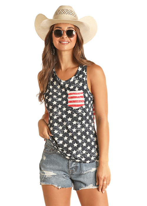 Women's American Flag Tank