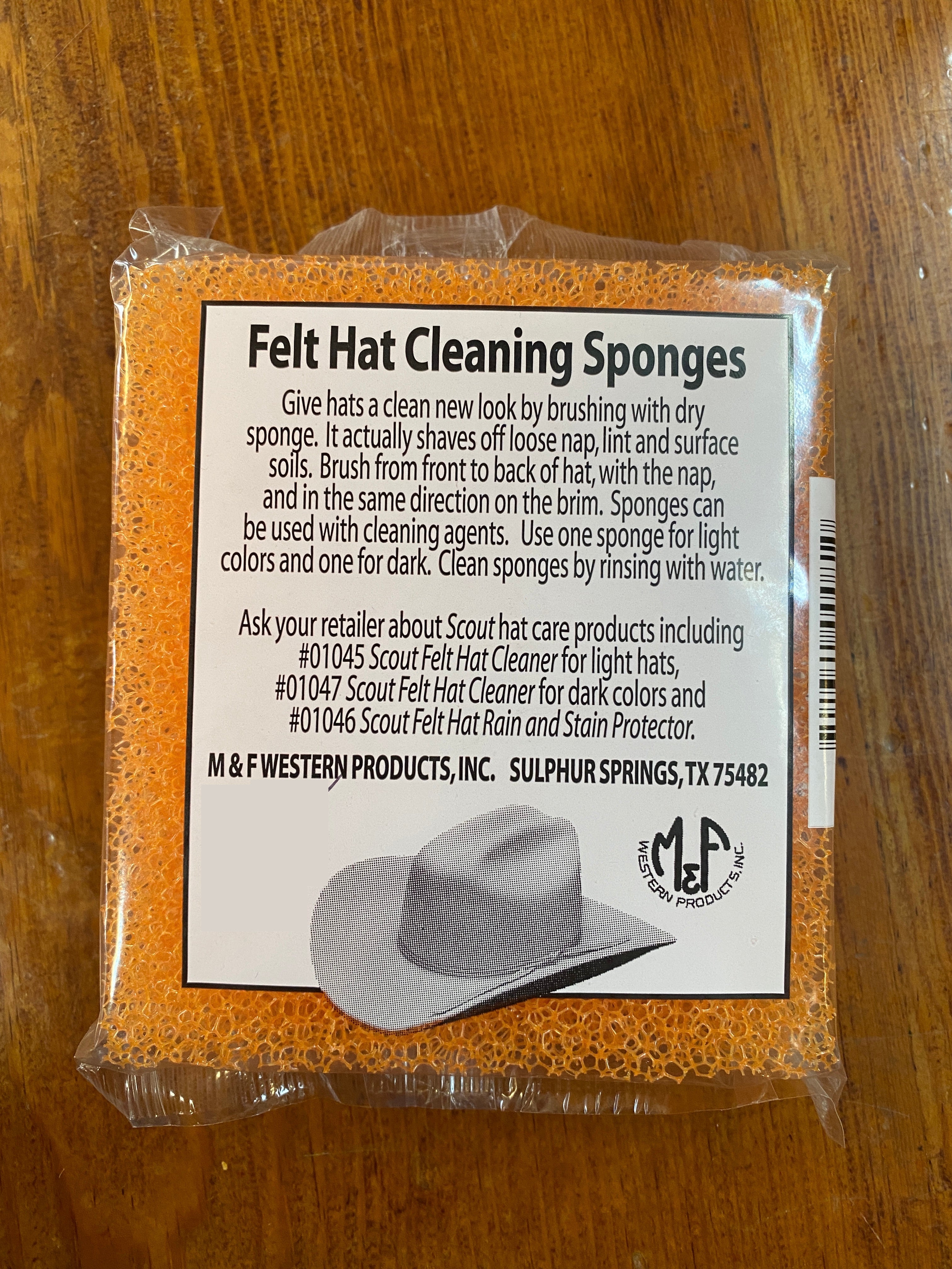 6 Pieces Hat Cleaning Sponge Felt Hat Sponge Cowboy Felt Hat Cleaner Kit  Western Hat Brush Cleaning Removes Lint and Dirt for Wool Felt Straw Hats