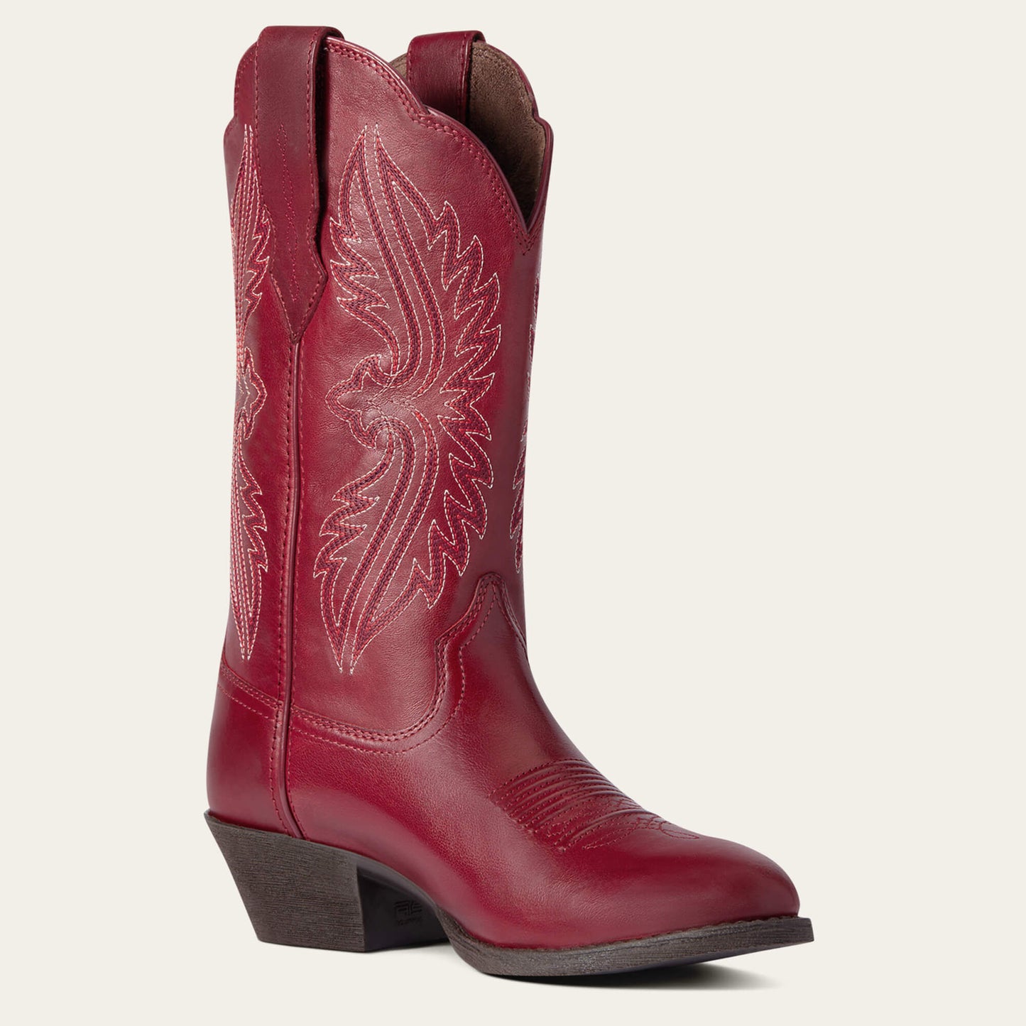 Ariat® Women's Heritage R Toe StretchFit Rosy Red Cowgirl Boots