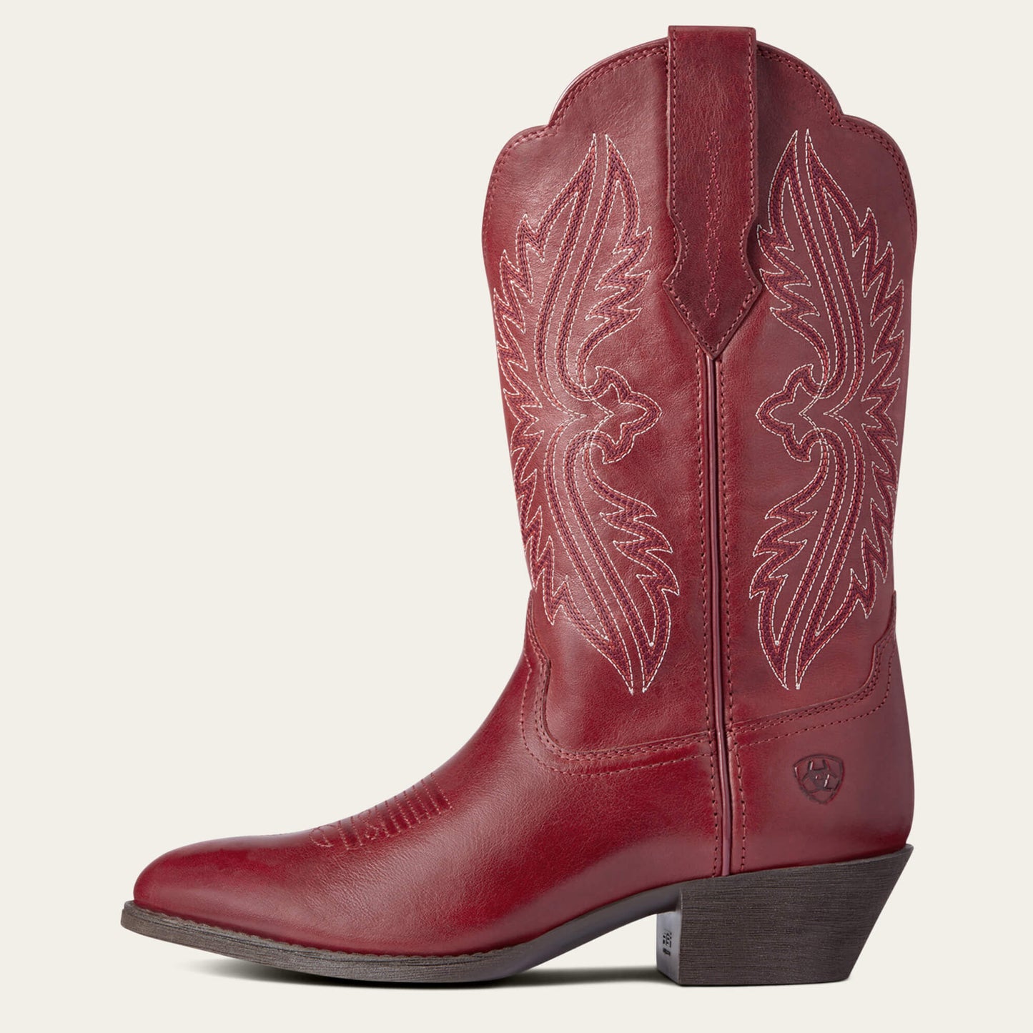 Ariat® Women's Heritage R Toe StretchFit Rosy Red Cowgirl Boots