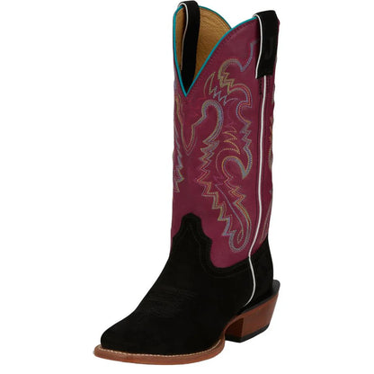 Justin® Women's Annie Up Mulberry Goat Leather Soled Cowgirl Boots