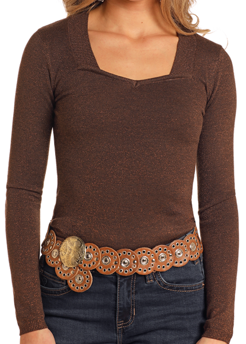 Rock N Roll® Women's Chocolate Shimmer Sweater