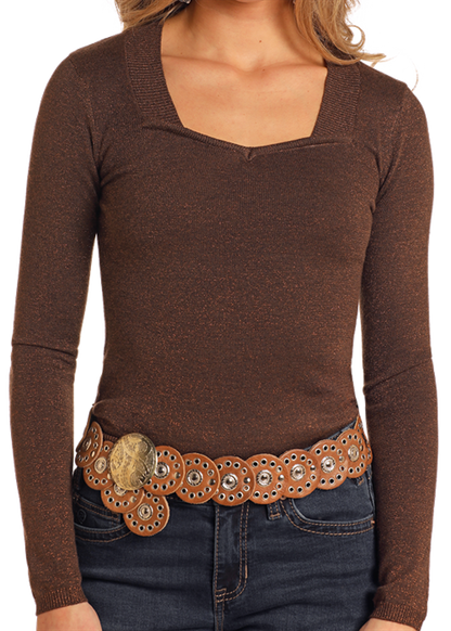 Rock N Roll® Women's Chocolate Shimmer Sweater