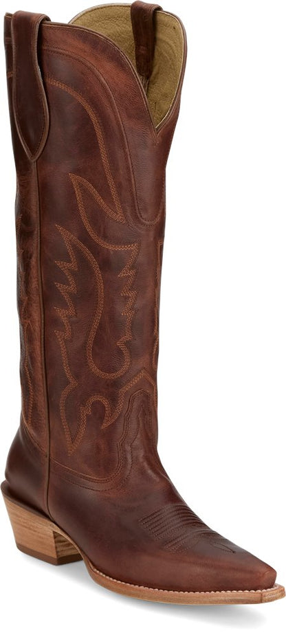 Tony Lama® Women's Cognac Jess 15" Tall Cowgirl Boots