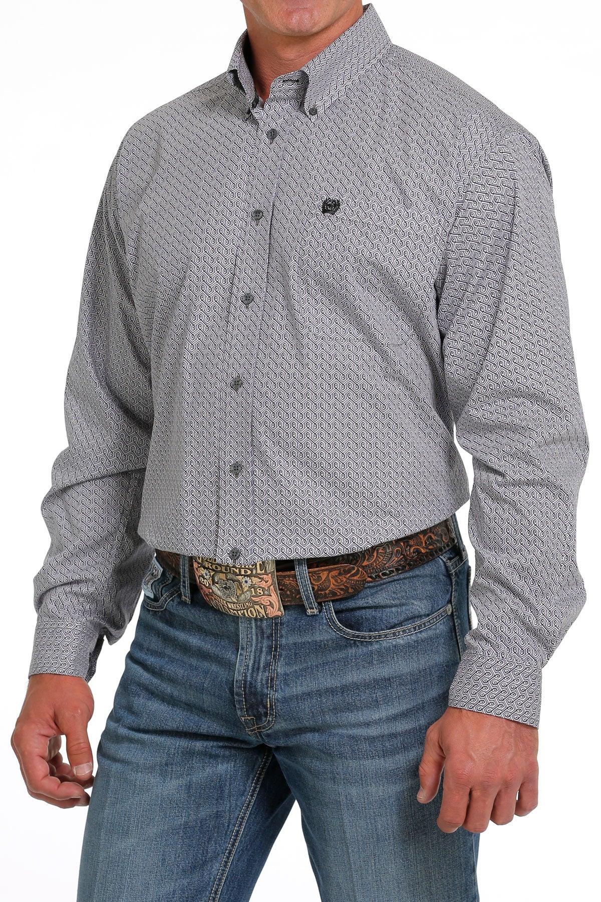 Cinch hot sale grey shirt