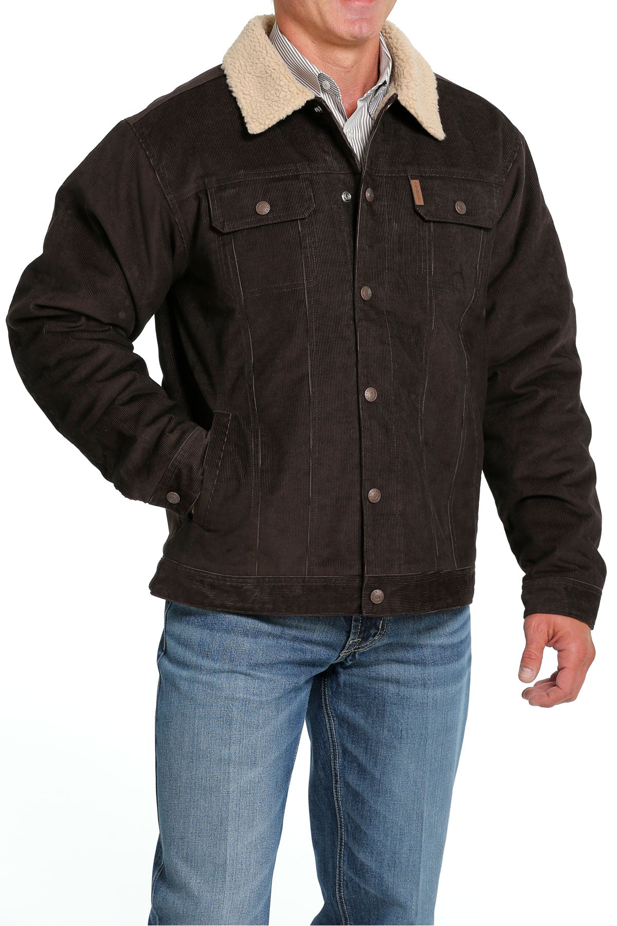 Men's corduroy sherpa sales lined trucker jacket