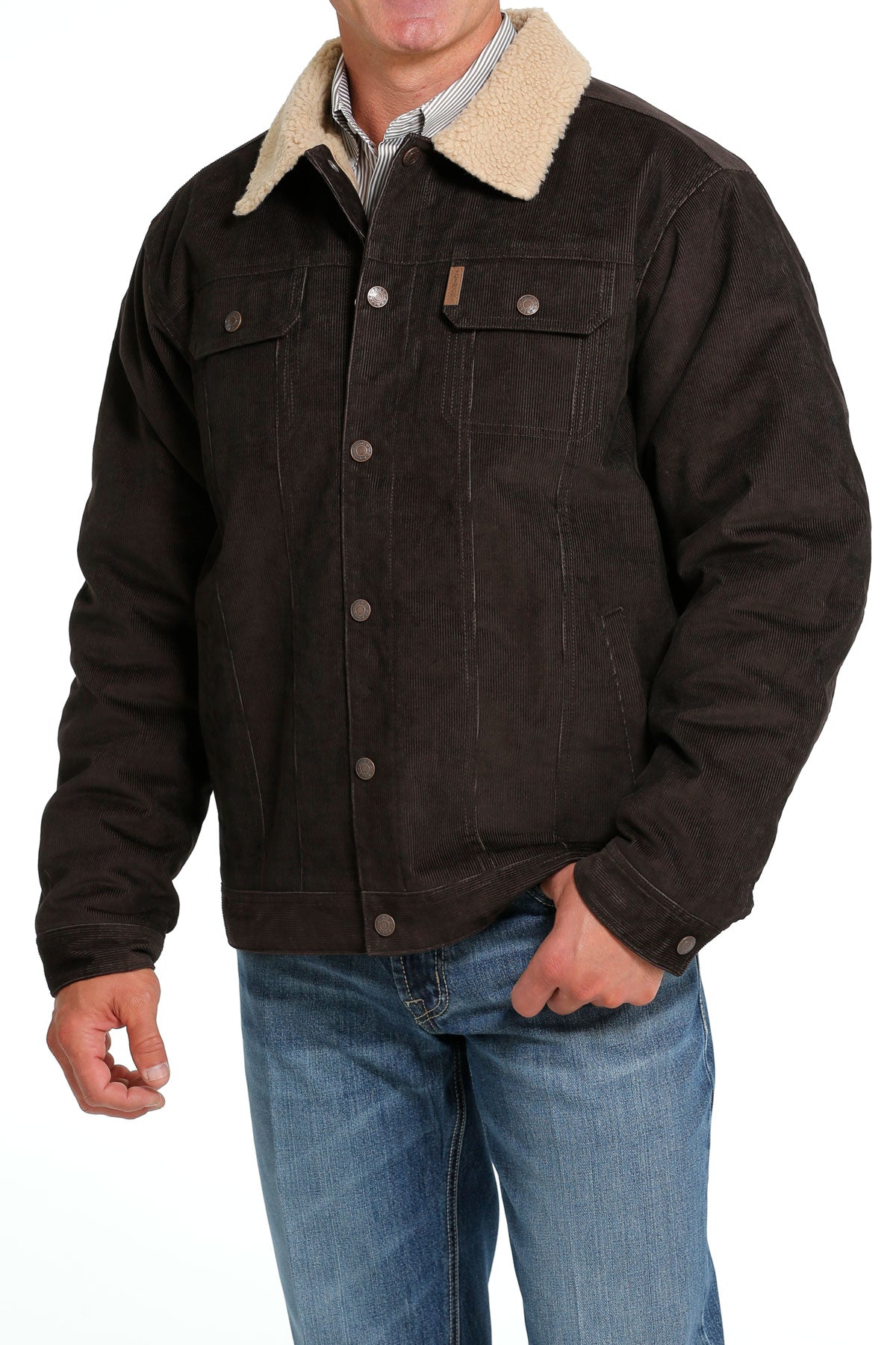 Corduroy sherpa trucker on sale jacket