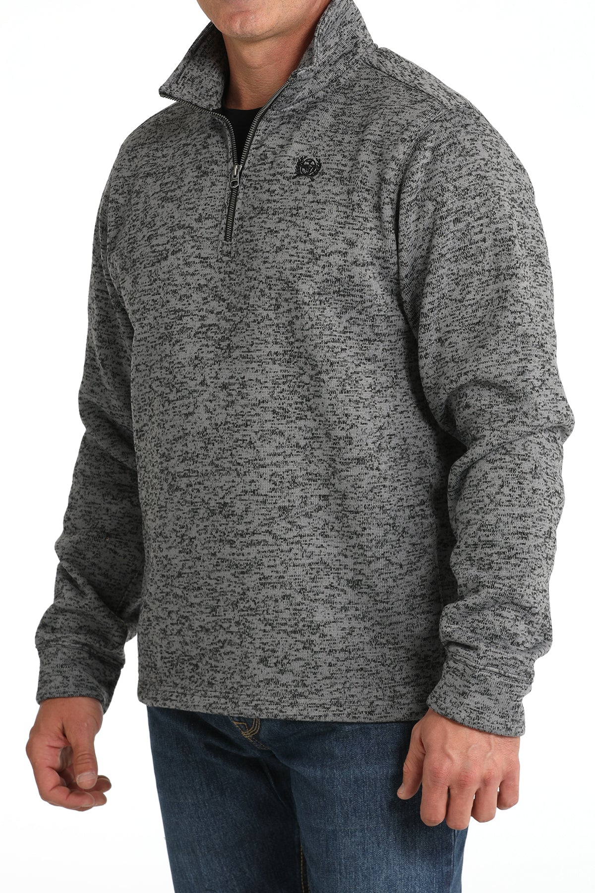 Cinch® Men's Grey 1/4 Zip Pullover Sweater