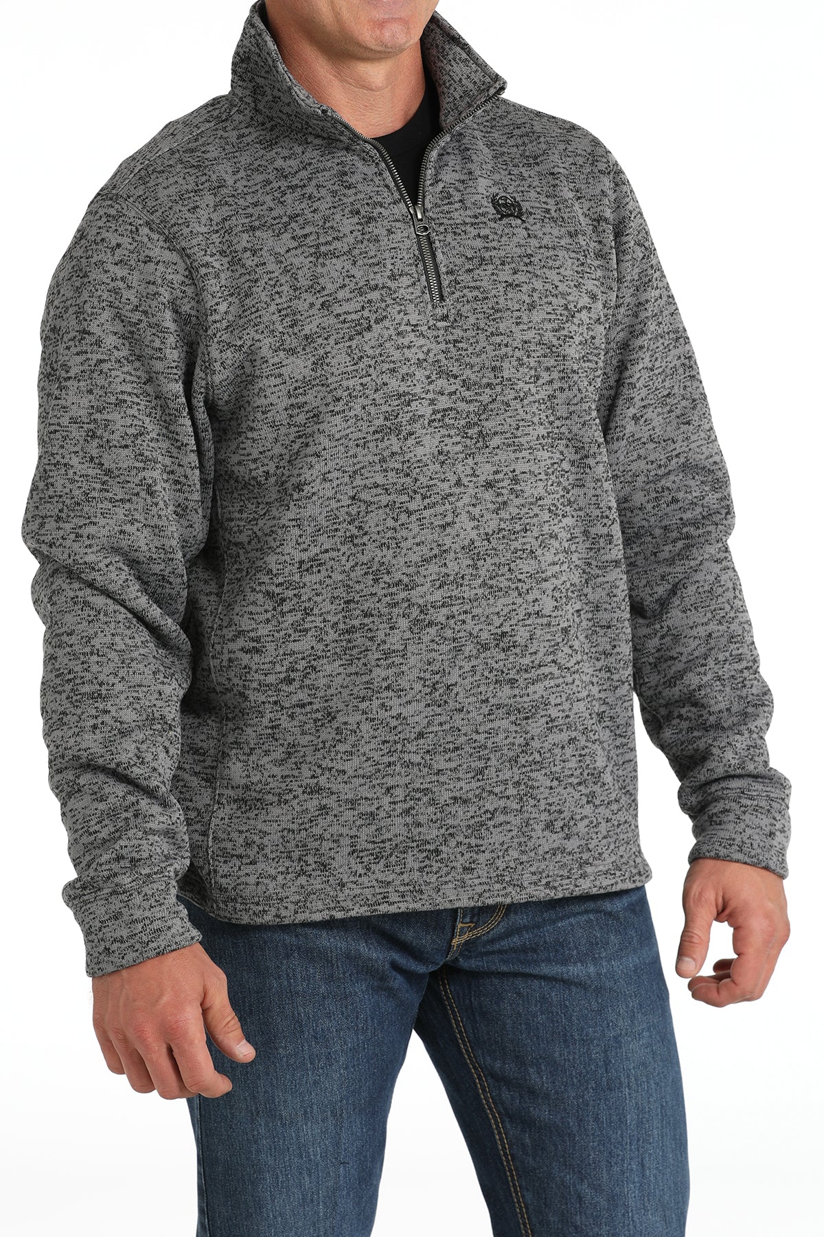 Cinch® Men's Grey 1/4 Zip Pullover Sweater