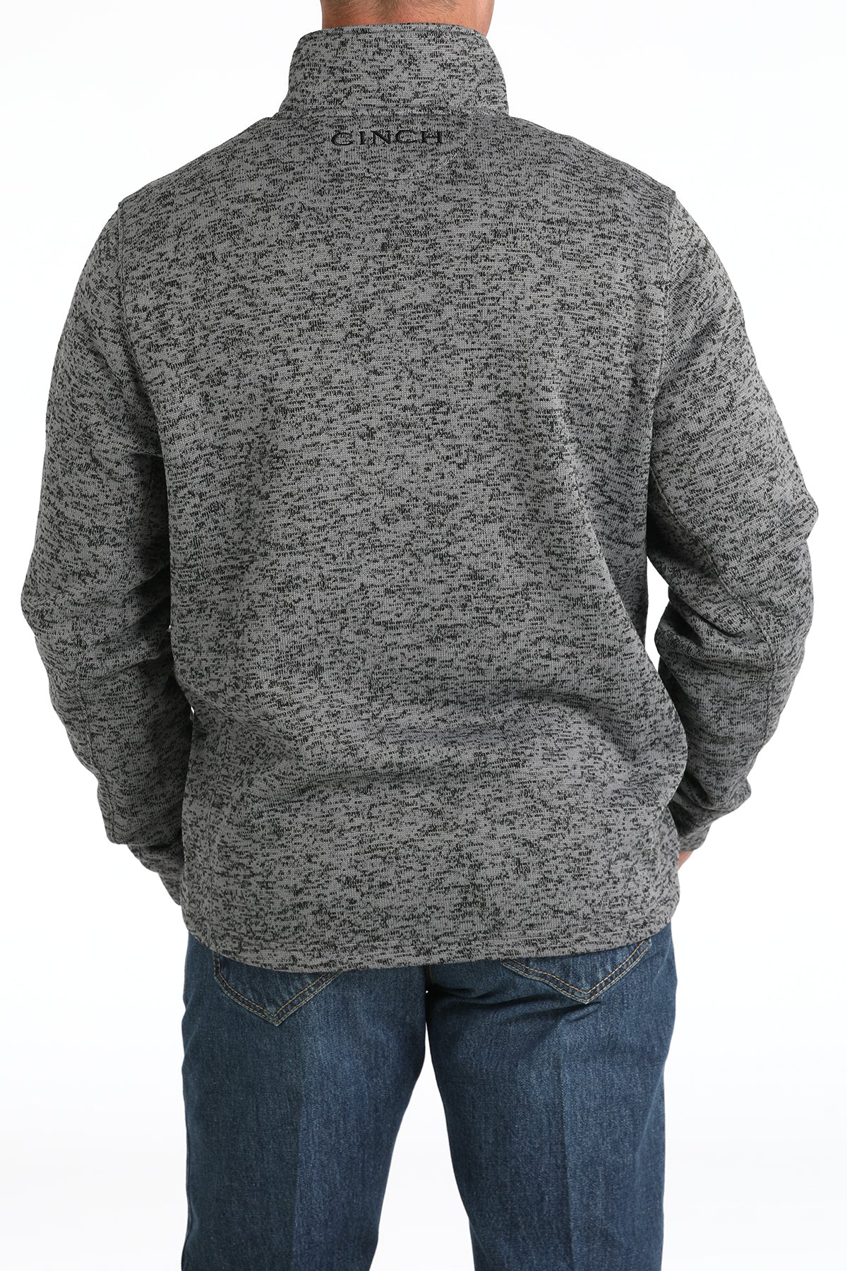 Cinch® Men's Grey 1/4 Zip Pullover Sweater