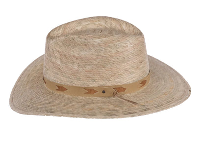 Outback Trading® Odessa Fedora Crown 3" Brim Palm Leaf Straw Hat