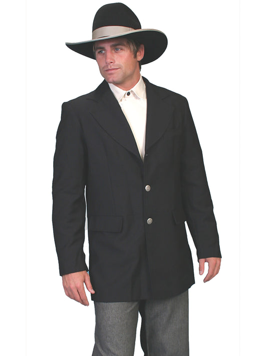 Scully Men's Old West Black Town Frock Coat