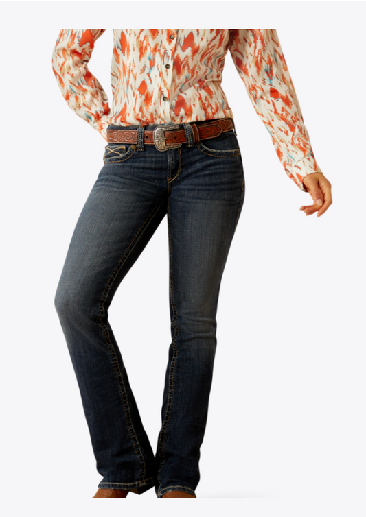 Ariat® Women's Mid Rise Lilla Boot Cut Denim Jeans
