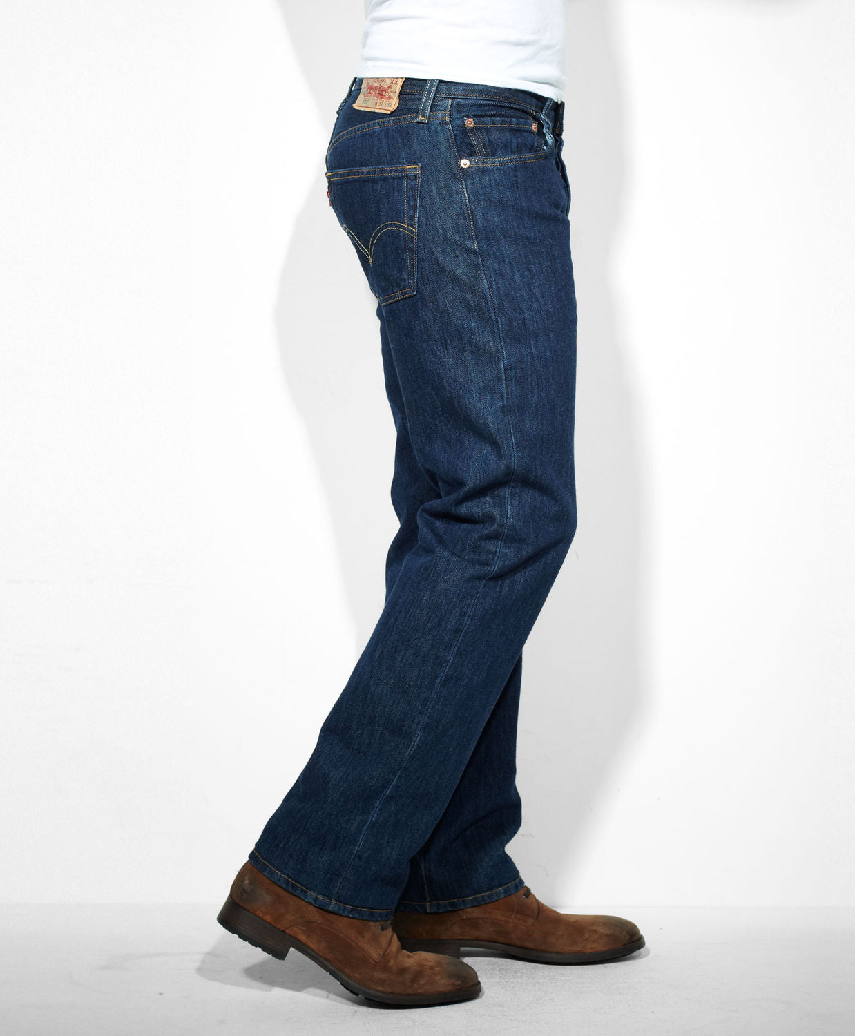 Levi's Men's 501 Original Shrink To Fit Jeans Straight Leg Button Fly