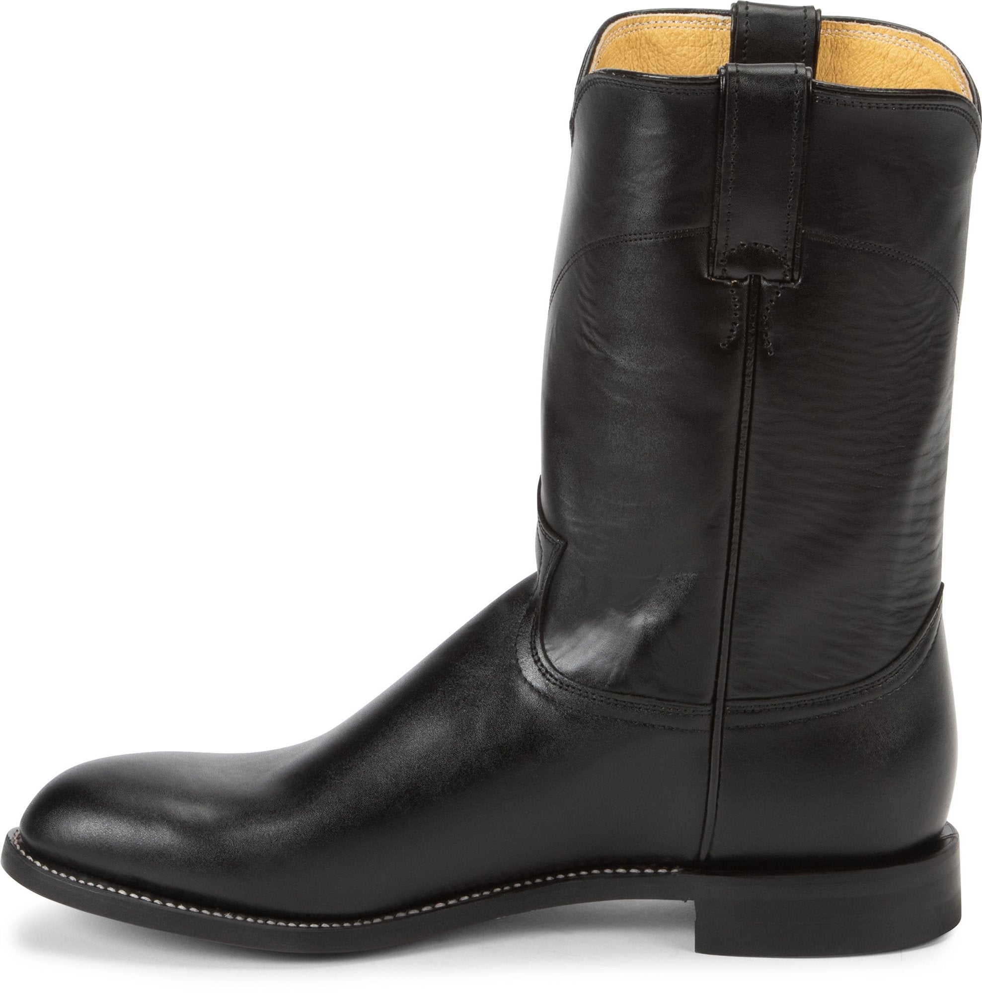 Men's justin black cowboy clearance boots