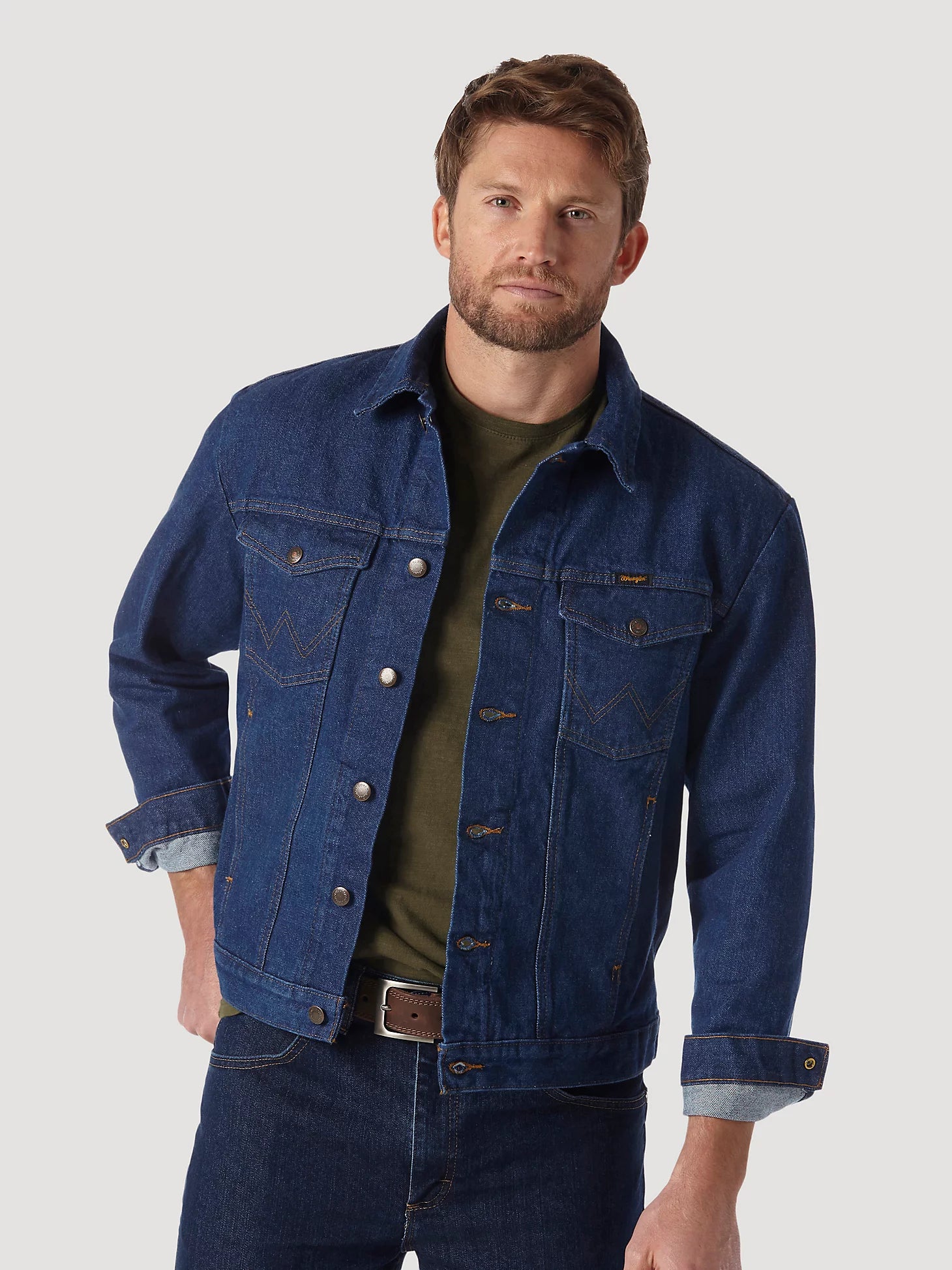 Wrangler® Men's Cowboy Cut® Unlined Prewashed Denim Jacket – Solano's ...