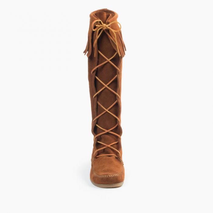 Mens knee high on sale moccasins