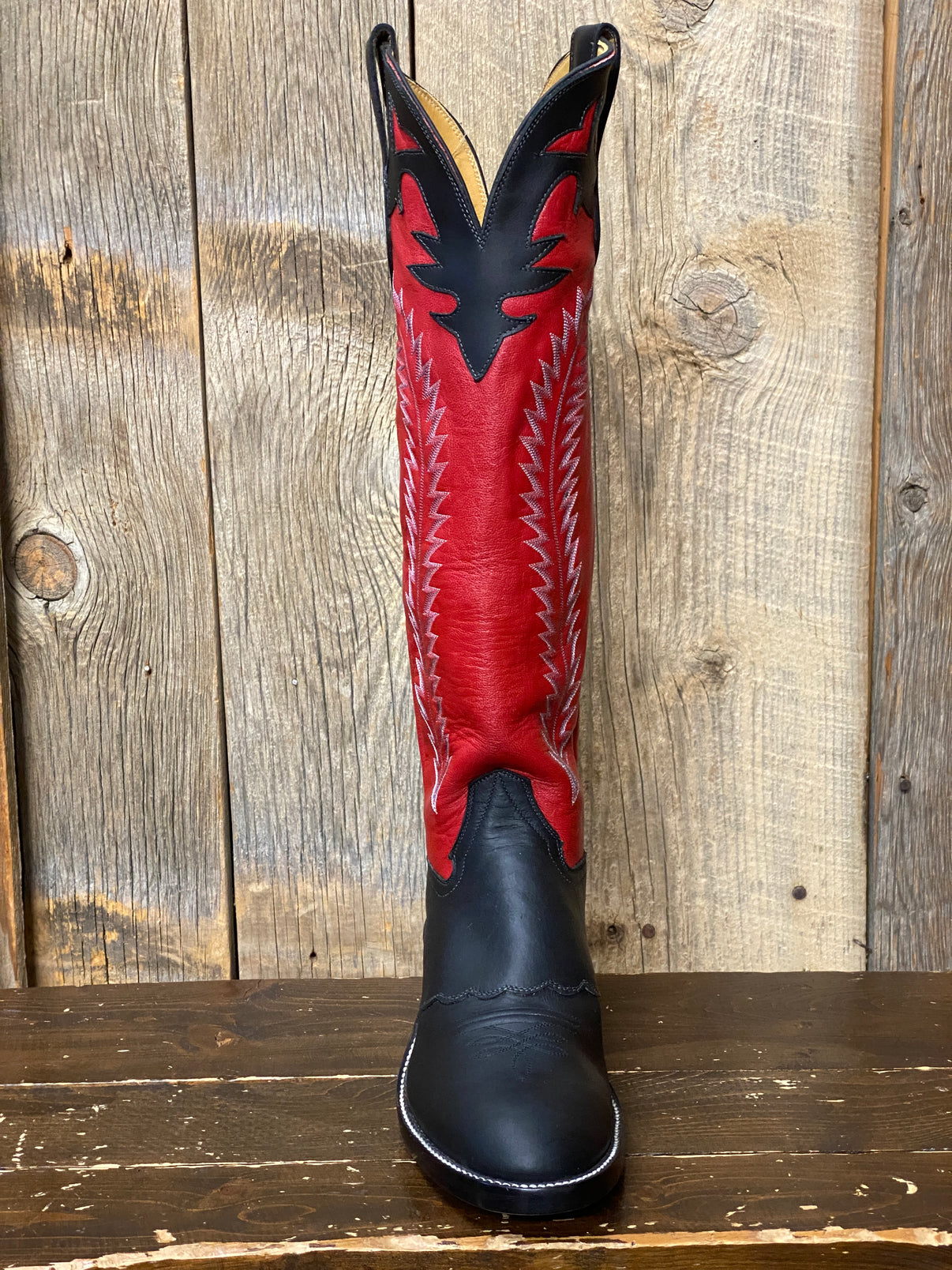 Honcho Solano® Buckaroo Red Glazed Full Grain Leather Tall Top Cowboy