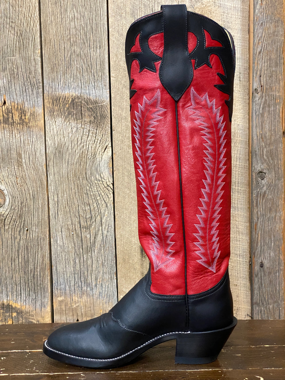 Honcho Solano® Buckaroo Red Glazed Full Grain Leather Tall Top Cowboy