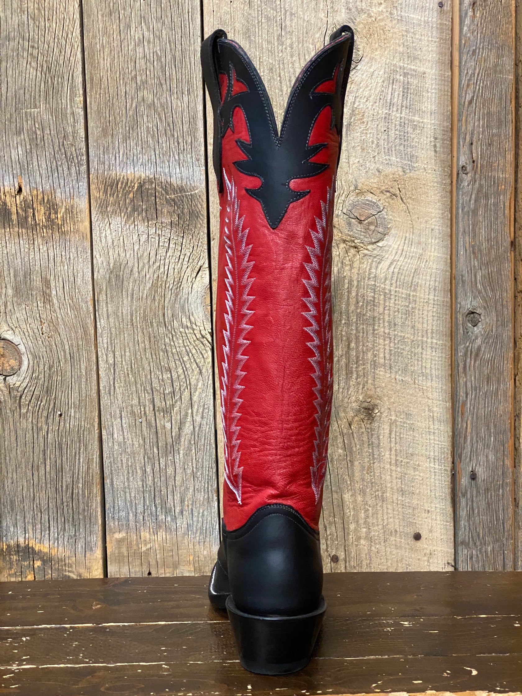 Honcho Solano® Buckaroo Red Glazed Full Grain Leather Tall Top Cowboy