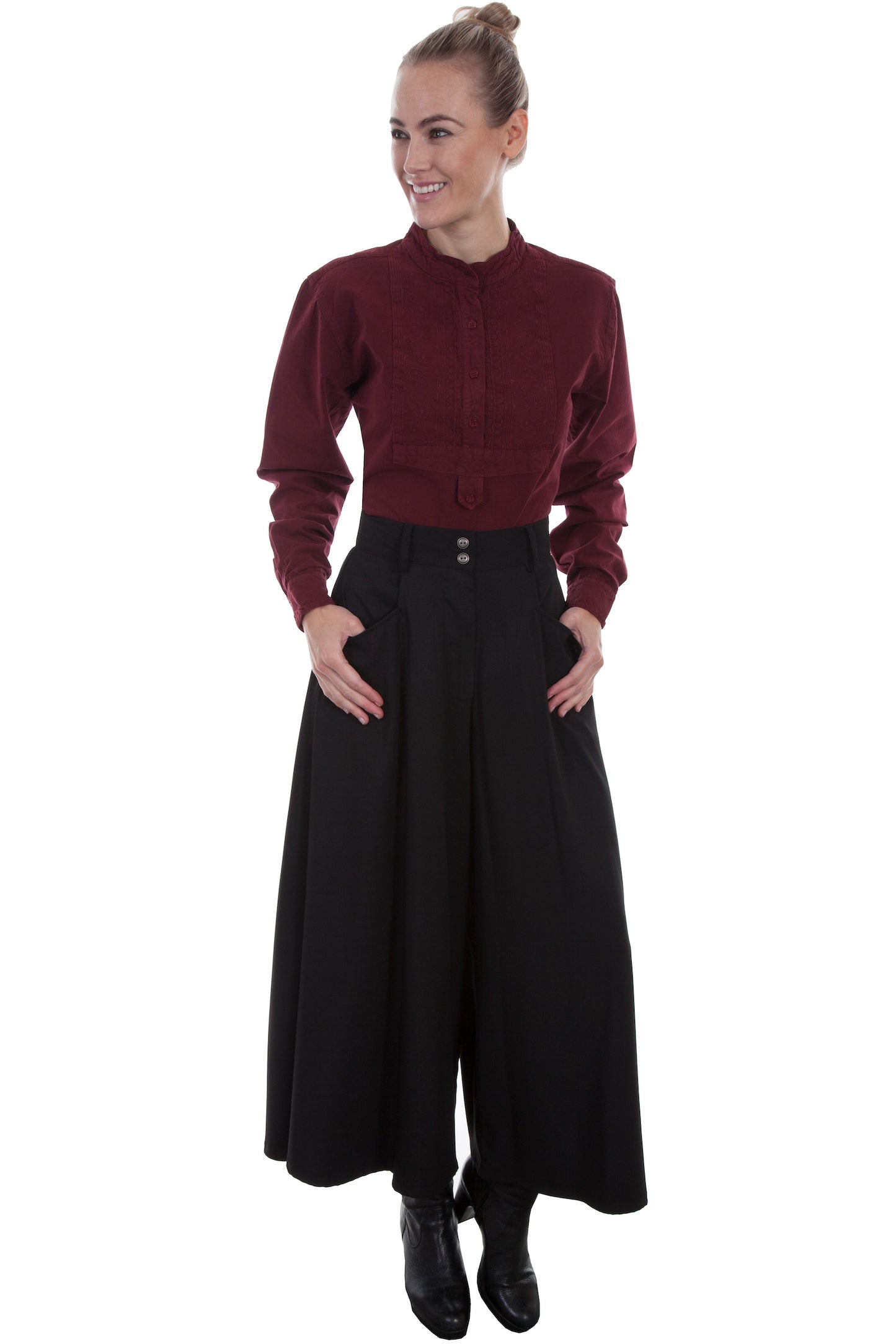 Scully® Women\'s Rangewear Zip Front Split Riding Skirt – Solano\'s Boot &  Western Wear